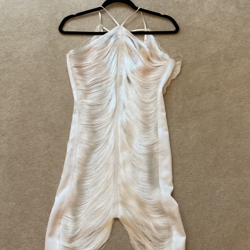 Cult Gaia Cream Textured Dress